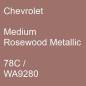 Preview: Chevrolet, Medium Rosewood Metallic, 78C / WA9280.